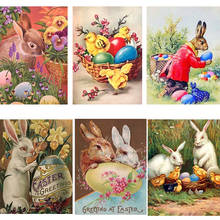 New Photo Custom Diamond Painting Easter Egg Full Square Diamond Embroiderey Rabbit Cross Stitch Mosaic Cartoon Home Decoration 2024 - buy cheap