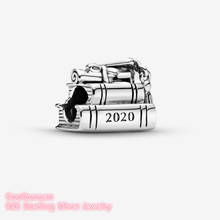 Mother's Day 100% 925 Sterling Silver 2020 Graduation Books Charm beads Fits Original Pandora bracelets Jewelry 2024 - buy cheap