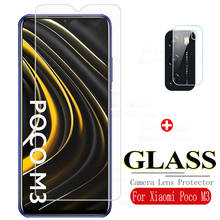 xaiomi Poco m3 safety glass for Xiaomi Mi Poco M3 M 3 Screen Protector Camera Lens Film tremp cover On Mi Pocophone Focophone M3 2024 - buy cheap