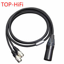 TOP-HiFi Free Shipping  4-pin XLR Balanced Headphone Headset Upgrade Cable for Mr Speakers Ether Alpha Dog Earphones 2024 - buy cheap