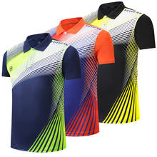 Camisetas polo de badminton, camiseta esportiva para homens e mulheres, camiseta de tênis, tênis de mesa, pingue-pongue, camisetas de corrida e fitness 2024 - compre barato