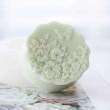 PRZY-Molde de silicona para fabricación de jabón, molde hecho a mano con forma de flor, mariposa voladora, danza, flor, bricolaje, hecho a mano, arcilla, resina 2024 - compra barato