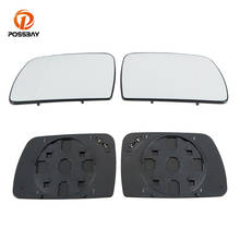 Possbay-espelho retrovisor lateral para porta de carro, aquecimento, vidro branco, 51167039598, apto para bmw x5 e53, 2000, 2001, 2002, 2003, 2004, 2005 2024 - compre barato