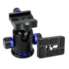 Adaptador Mini de bola de trípode, soporte de vídeo giratorio de 360 grados con 3 uds. 1/4 de tornillo de "A 3/8" para cámara y teléfono 2024 - compra barato