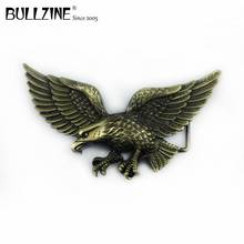 Bullzine Wholesale zinc alloy retro 3D flying Eagle belt buckle FP-01247-1 Luxurious cowboy jeans gift animal belt buckle 2024 - buy cheap