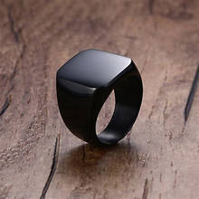 2020 Fashion Simple Style White Black Gold Square Ring Classic Ring Wedding Engagement Party Jewelry Classic For Men Women Gift 2024 - купить недорого