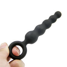 Silicone anal plug brinquedos sexuais para o homem anal contas massagem de próstata preto mini masculino masturbação g ponto butt plug 2024 - compre barato