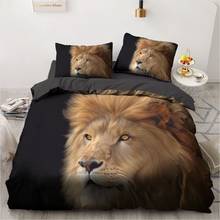 3D Bedding Sets Leopard Custom Duvet Quilt Cover Set Comforter Bed Linen Pillowcase King Queen Full Size 140*210 Home Texitle 2024 - compra barato