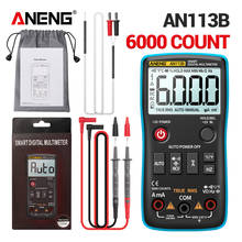 ANENG AN113B 6000 Counts Digital Multimeter True RMS with Temperature Tester Auto-Ranging AC/DC Transistor Voltage Meter New 2024 - buy cheap