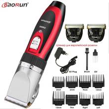 BaoRun-cortadora de pelo eléctrica profesional para hombre, afeitadora de barba recargable, máquina de corte de pelo de peluquero, boquillas de 3-15mm, 8 Uds. 2024 - compra barato