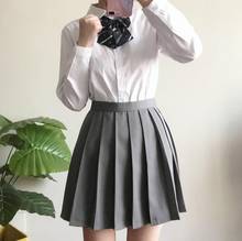 Japanese sailor suit long-sleeved school uniform student wear class Japanese JK uniform shirt skirt bow coat three / set JK004 2024 - buy cheap