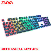 ZUOYA-Juego de teclas PBT de doble disparo, con extractor de teclas para teclado mecánico Cherry MX, DIY 2024 - compra barato