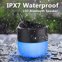 Altavoz Portátil con Bluetooth, Mini columna LED inalámbrica de gran alcance, Subwoofer estéreo 3D con micrófono, TF, FM, USB 2024 - compra barato