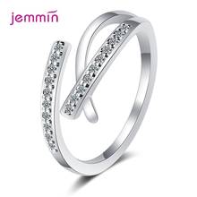 New Arrival Fashion Open Adjustable Cross Ring for Women Real 100% 925 Sterling Silver Party Wedding Jewelry Accessories Gift 2024 - buy cheap