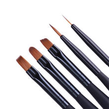 1Pc Black Handle Gel Drawing Nail Brush Liner Painting Acrylic Pen Nail Art Manicure UV Gel Nail Art Tool 2024 - buy cheap