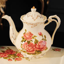 European Style Teapot Afternoon Ceramic Kettle Large Flower Tea Milk Oolong Jug Luxury Infuser Tetera Table Teaware ED50CH 2024 - buy cheap