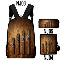 Conjunto de 3 unids/set de mochila para estudiantes, de moda bolso de hombro, estampado 3D, Hip hop, escolar, novedad de 2021 2024 - compra barato