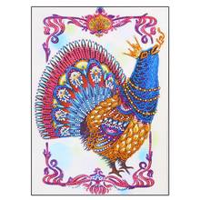 5D special drill animal chicken special-shaped drill DIY embroidery full round drill cross stitch iris Mosaic decorative lacquer 2024 - buy cheap