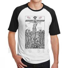 Camiseta de algodón con estampado para hombres, camisa con diseño de la muerte de Jesús, la muerte de los Santos, con diseño moderno de la Cruz ortopédica, Jesús, Dios cristiano y religión, Diy 2024 - compra barato