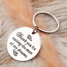 Mother's Day Gift Keychain for her Thank You for Raising The Man of My Dreams Future Mother Wedding Keychain Key Ring Pendant 2024 - buy cheap