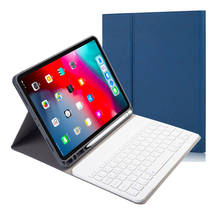 For Ipad Pro 11 Case 2020 Bluetooth Keyboard PU Leather Cover for IPad 2018 Gadget Smart Holder Pouch Pencil Case A1823 A2231 2024 - buy cheap