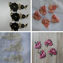 5 Pieces Small Fashion Embroidered Flower Lace Neckline Collar Applique Motif Patches Scrapbooking Sewing Accessories 2024 - buy cheap