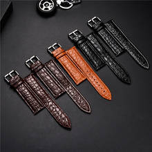 Correa de piel de becerro con diseño de piel de cocodrilo para hombre, pulsera de reloj de 16mm, 18mm, 20mm, 22mm y 24mm 2024 - compra barato