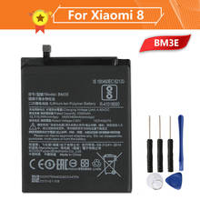 Batería de teléfono BM3E para xiaomi mi 8, MI8, M8, 3400mAh, batería de repuesto BM3E, herramienta 2024 - compra barato
