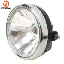 POSSBAY-bombilla de luz ámbar de 7 pulgadas para motocicleta, faro de luz alta/baja para Moto Honda, Yamaha, Harley, Suzuki, EN125 2024 - compra barato