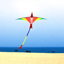 free shipping high quality 3m Swiss firebird kites easy control with handle line flying bird toy kite hand children kites sales 2023 - купить недорого