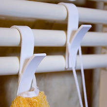 Hanger For Heated Towel Radiator Rail Clothes Hanger Bath Hook Holder Percha Plegable Scarf Hanger white 4/6pcs 2024 - buy cheap