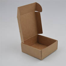 Blank Kraft Paper Box Packaging Small Cardboard Handmade Soap Gift Box for Wedding Craft Jewelry Candy Box Folding 2024 - buy cheap