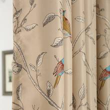 Birds Pattern Blackout Curtains For Living Room Bedroom Children's Room Decorative Window Treatment Curtain Tulle Drape 2024 - buy cheap