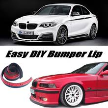 NOVOVISU For BMW 2 Series F22 F45 2014 2015 2016 Bumper Lip Front Skirt / Deflector Spoiler For Car Tuning / Body Kit Strip 2024 - buy cheap