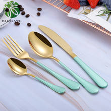 Practical Knife Fork Spoon Dinnerware Set Cutlery Stainless Steel Western Tableware Dinner Set Kitchen Accessories 2024 - buy cheap