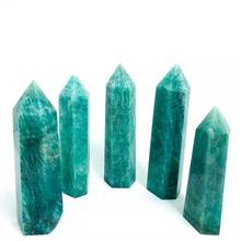 MOKAGY Natural Green Crystal Quartz Amazonite Stone Wand 80MM-100MM for Healing 2024 - buy cheap