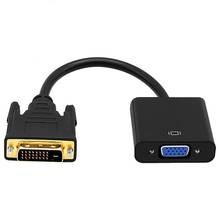 Cable adaptador DVI a VGA de 1080P, convertidor de vídeo hembra a VGA, 24 + 1, 25 pines, DVI macho a 15 Pines, para pantalla de PC 2024 - compra barato