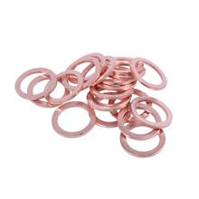 20 pcs Solid Copper Washer Flat Ring Gasket Sump Plug Oil Seal Fittings 10*14*1MM Washers Fastener Hardware Accessories 2024 - buy cheap