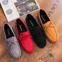 Men Casual Shoes Fashion Men Shoes Designer Suede Genuine Leather Men Loafers Moccasins Slip On Men's Flats Male Driving Shoes 2024 - buy cheap