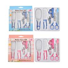 6 Pcs Newborn Baby Nail Hair Daily Care Kit Infant Kids Grooming Brush Comb and Manicure Home Set 2024 - buy cheap