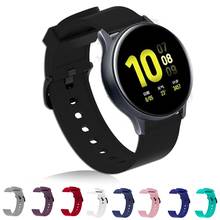 For Samsung galaxy watch Active 2 40mm 44mm Watch Band Strap Bracelet Silicone 20mm Watchband For Galaxy 42mm Gear S2 Active2 2024 - buy cheap