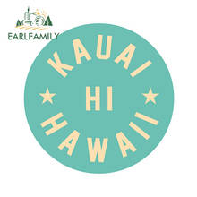 Earlfamily 13cm x 12.7cm para kauai hawaii adesivo diy motocicleta adesivos de carro vinil material moda oclusão scratch decalque 2024 - compre barato