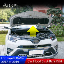 Refit Car Hood Engine Cover Hydraulic Rod Strut Spring Lift Support Shock Bracket Bars For Toyota RAV4 2017 2018 2019 2024 - buy cheap