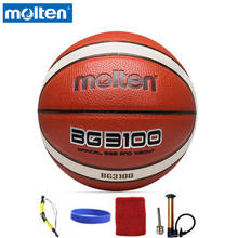 Bola de basquete molten original bg3100, tamanho oficial do material pu de alta qualidade 7/tamanho 6/tamanho 5 para basquete 2024 - compre barato