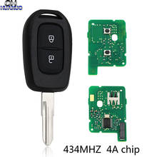 3 pçs/lote 2 botão nova chave remota 434mhz com 4a pcf7961m chip para renault sandero dacia logan 2024 - compre barato