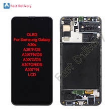Pantalla LCD OLED para móvil, montaje de digitalizador con pantalla táctil para Samsung Galaxy A307F, A307FN, A307G, A307GN, A307YN 2024 - compra barato
