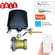 Tuya Wifi Smart Valve Controller For Water Gas Pipeline Auto Shut ON Off Compatible With Alexa Google Assistant SmartLife 2024 - buy cheap