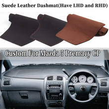 Accessories Car-styling Suede Leather Dashmat Dashboard Cover Dash Mat Carpet For Mazda 5 Premacy CP 1999 2000 2001 2002 2003 2024 - buy cheap