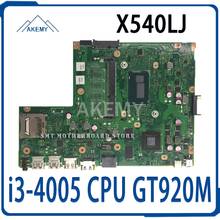 Placa base X540LJ con i3-4005 CPU GT920M X540LJ REV 2,1 para ordenador portátil Asus, USB 3,0 100%, placa base probada 2024 - compra barato