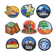 Outside Scenery Adventure Explore Theme Sticker Embroidered Clothing Diy Accessory Iron on Patch 2024 - buy cheap